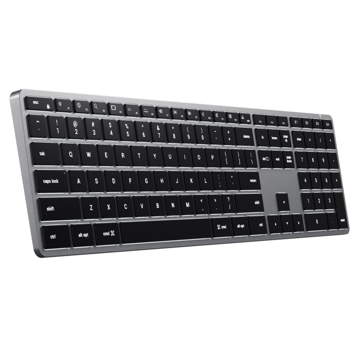 Bluetooth безжична клавиатура Satechi Slim X3, с подсветка, чешка подредба (CZ), Space Grey - ST-BTSX3M-CZ - 6