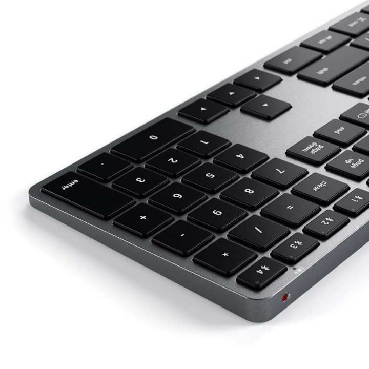 Bluetooth безжична клавиатура Satechi Slim X3, с подсветка, чешка подредба (CZ), Space Grey - ST-BTSX3M-CZ - 8