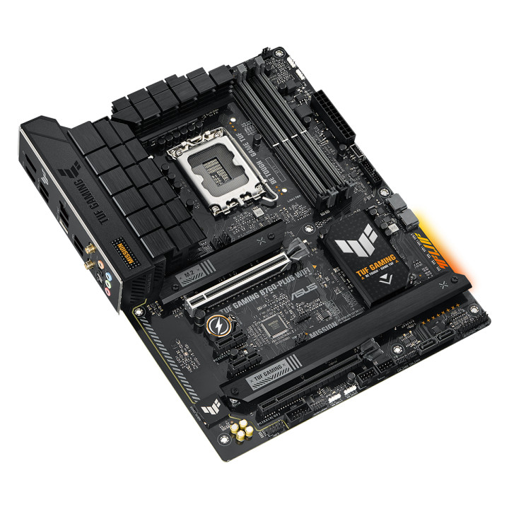 Дънна платка Asus TUF GAMING B760-PLUS WIFI DDR5, LGA 1700 ATX, 4x DDR5, PCIe 5.0, WiFi 6, Aura Sync RGB