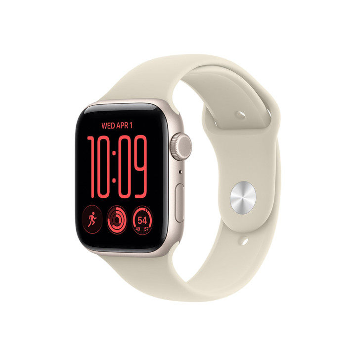 Смарт часовник Apple Watch SE 3 Cellular, 40mm, Starlight Aluminium, Sand Sport Band M/L - MJLE4MP/A - 1