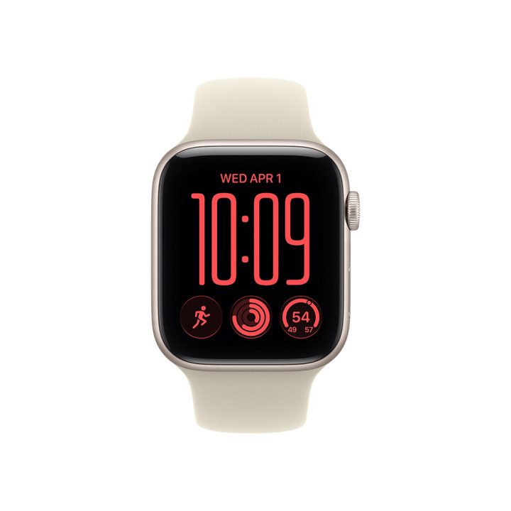 Смарт часовник Apple Watch SE 3 Cellular, 40mm, Starlight Aluminium, Sand Sport Band M/L - MJLE4MP/A - 3