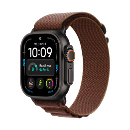 Смарт часовник Apple Watch Ultra 4, Cellular, 49mm, Black Titanium Case, Burgundy Alpine Loop - mjc14qh/a - 1