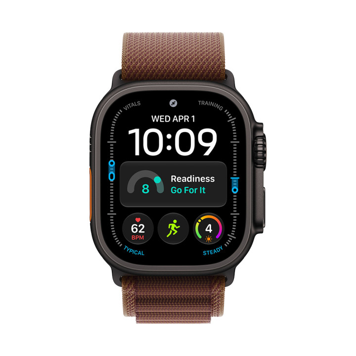 Смарт часовник Apple Watch Ultra 4, Cellular, 49mm, Black Titanium Case, Burgundy Alpine Loop - mjc14qh/a - 2