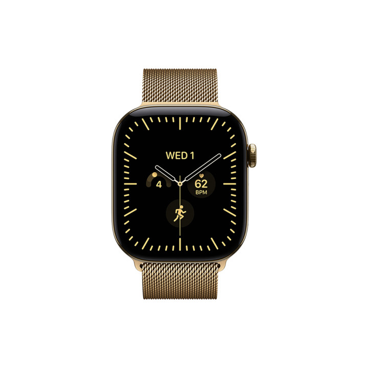 Смарт часовник Apple Watch S12, 42mm, Cellular, титаниев корпус Radiant Gold, Milanese Loop - mjgl4mp/a - 3