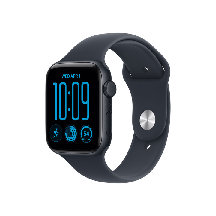 Смарт часовник Apple Watch SE3 v2, GPS, 40mm, Midnight алуминий, Navy Blue Sport Band S/M - mjky4mp/a - 1