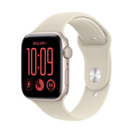 Смарт часовник Apple Watch SE3 GPS, 44mm, Starlight алуминий, Sand Sport Band S/M - MJL34MP - 1