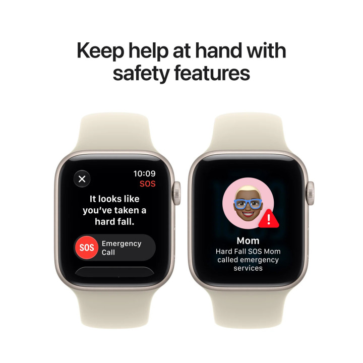 Смарт часовник Apple Watch SE3 GPS, 44mm, Starlight алуминий, Sand Sport Band S/M - MJL34MP - 4