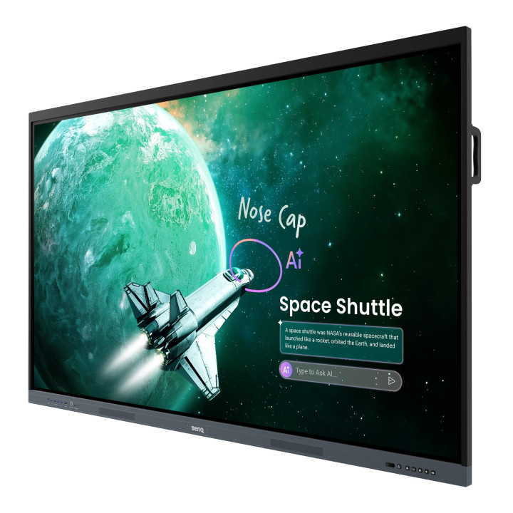 Интерактивен дисплей BenQ RE7505E, 75" 4K UHD, 450 cd/m2, Android 16 - 9H.FCSTK.DE2 - 2