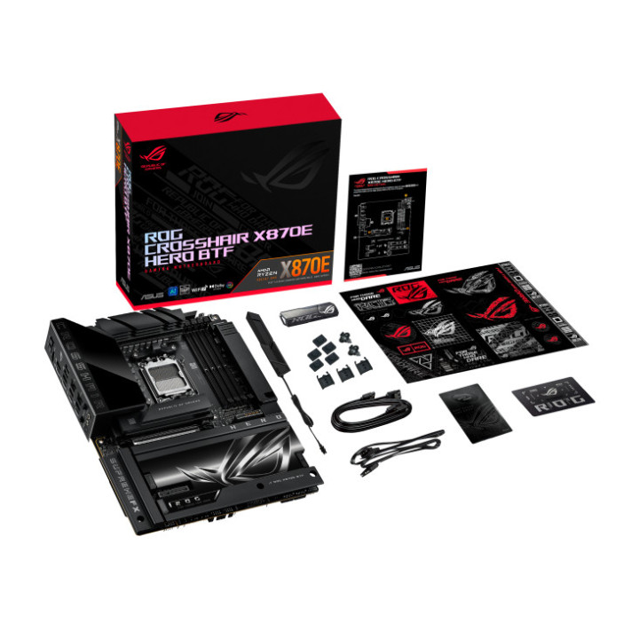 Дънна платка ASUS ROG Crosshair X870E Hero BTF, AMD X870E, AM5, DDR5, ATX, Wi-Fi 7 - 90MB1MX0-M0EAY0 - 8