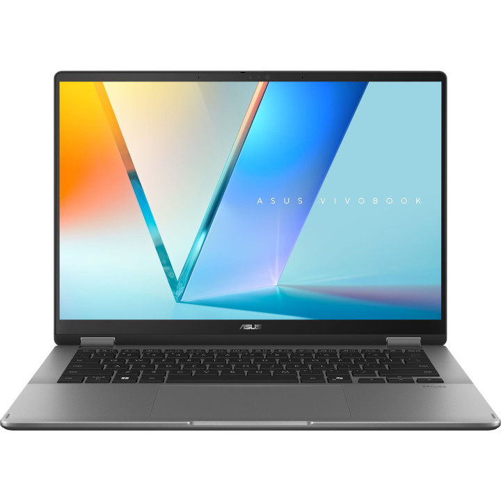 Лаптоп ASUS Vivobook 14 Flip TP3407SA-SG178W, 14" WUXGA OLED Touch, Core Ultra 7 256V, 16GB, 512GB SSD, Win 11 Home - 90NB14Y1-M