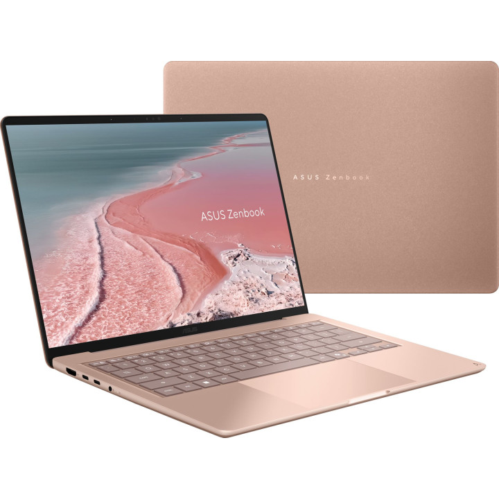 Лаптоп ASUS Zenbook 14 UX3480QA, 14" WUXGA OLED, Snapdragon X1-26, 16GB, 256GB SSD, Win 11 Home - 90NB19K2-M008N0 - 1