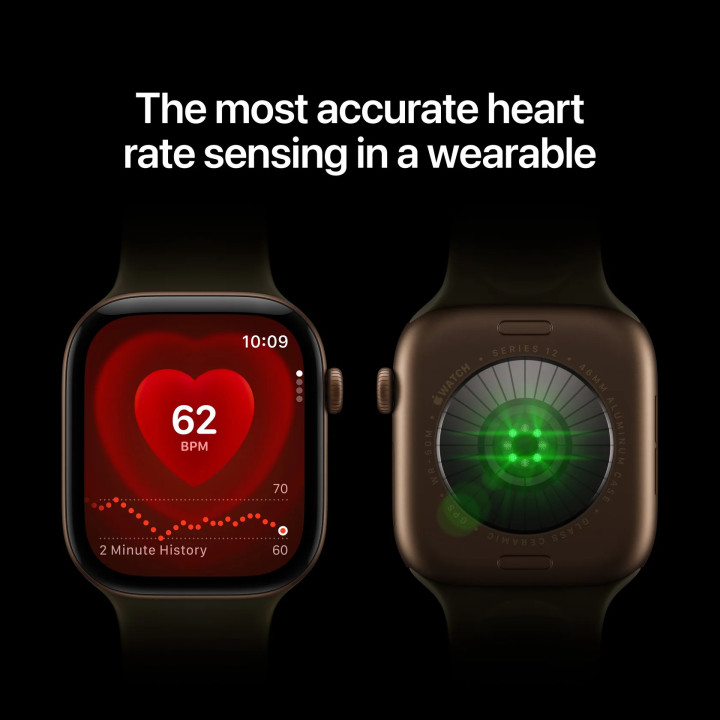Смарт часовник Apple Watch S12 GPS, 46mm, Black Aluminium Case, Black Sport Band M/L - mjel4mp/a - 4