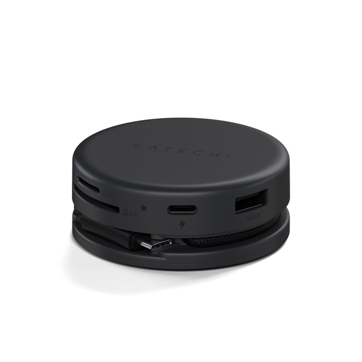 USB-C хъб Satechi OnTheGo, 7-в-1, Space Black - ST-POTG7C - 1