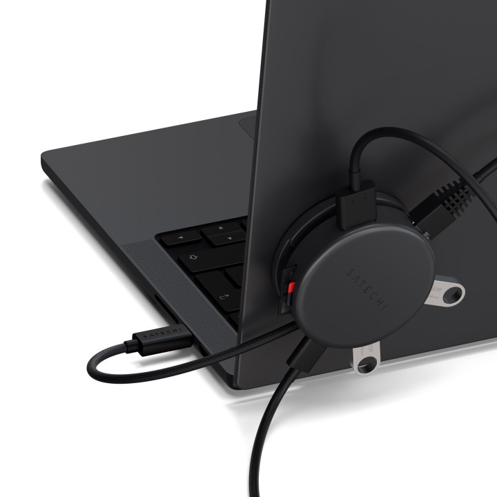 USB-C хъб Satechi OnTheGo, 7-в-1, Space Black - ST-POTG7C - 4