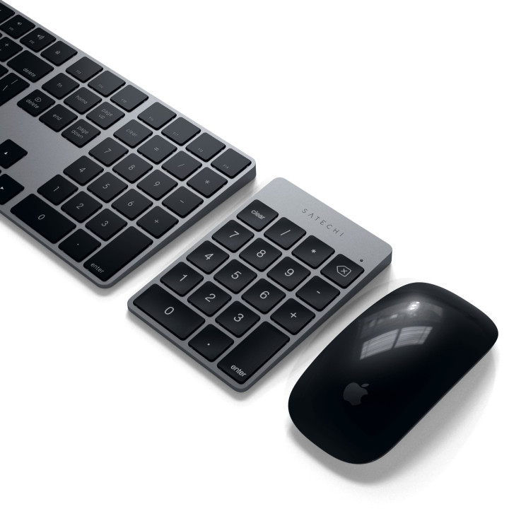 Безжична цифрова клавиатура Satechi Slim, Space Gray - ST-KSALKPM - 7