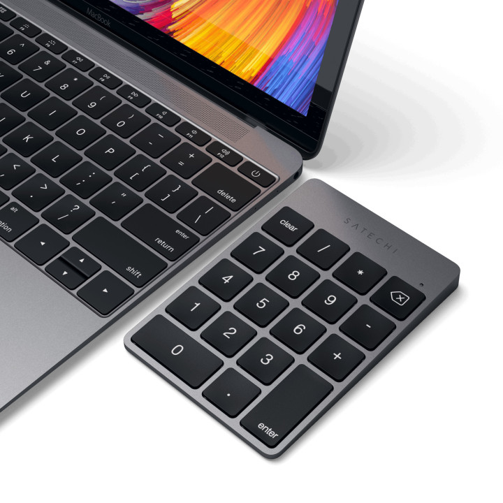 Безжична цифрова клавиатура Satechi Slim, Space Gray - ST-KSALKPM - 8