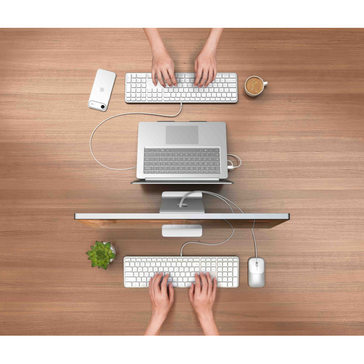 Жична клавиатура Satechi Slim LX3, US English, Silver - ST-KULX3S-EN - 5