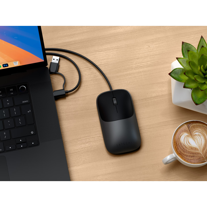 Жична мишка Satechi Slim LX, Space Black - ST-MULXC - 2