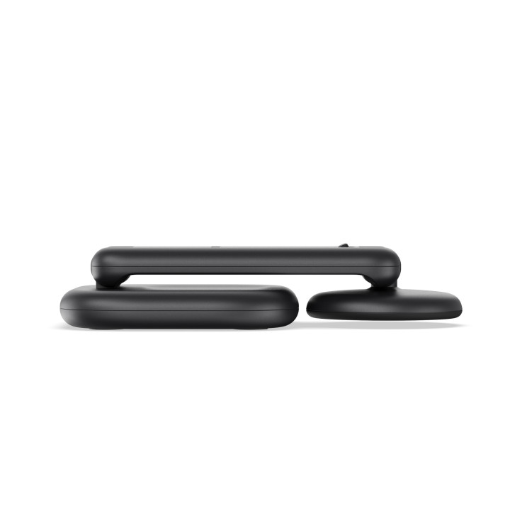 Безжично зарядно Satechi 3-in-1 Foldable Qi2, 25W, сгъваема стойка за телефон, часовник и слушалки, Space Black - ST-Q25F31C-EA 
