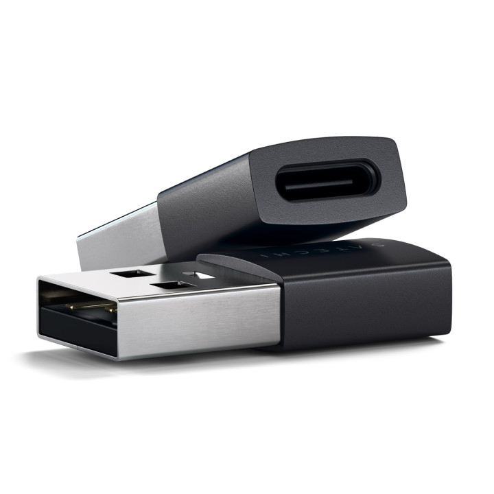 Адаптер Satechi 2x USB-A към USB-C, алуминиев, Space Black - ST-A2TAUCC - 5