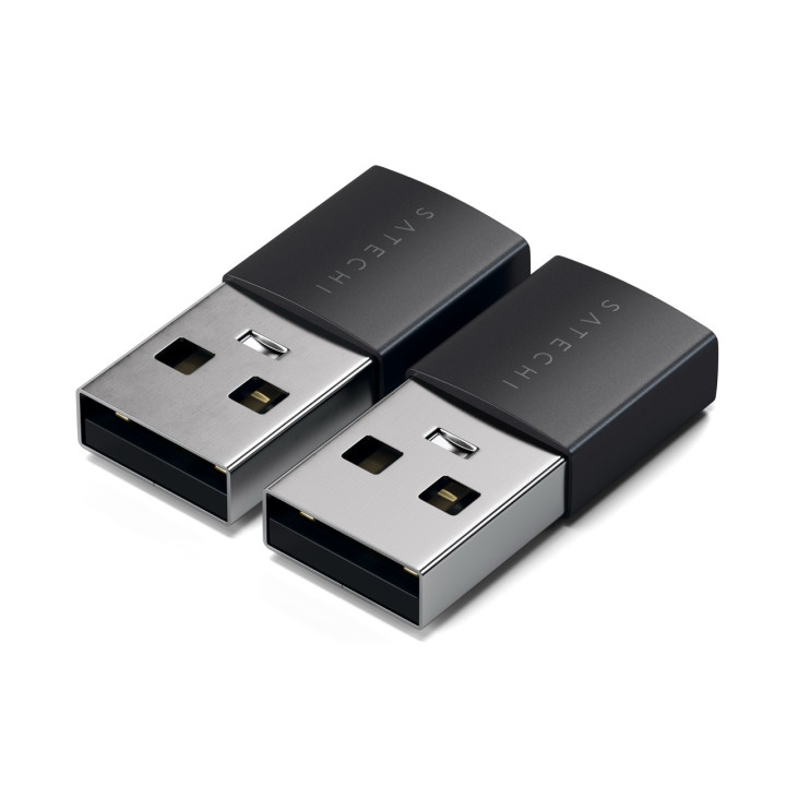 Адаптер Satechi 2x USB-A към USB-C, алуминиев, Space Black - ST-A2TAUCC - 6