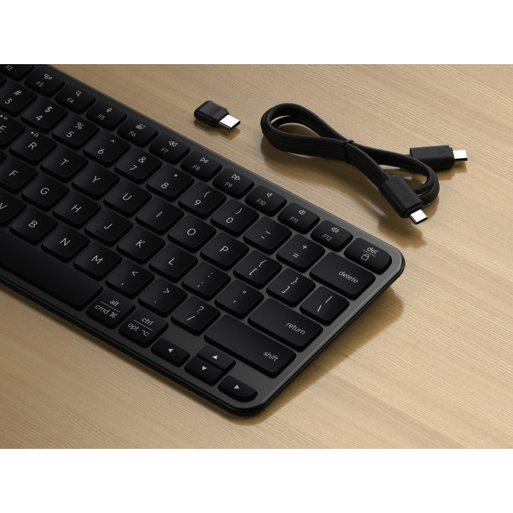 Безжична клавиатура Satechi Slim EX1, US English, Space Black - ST-KEX1C-EN - 4