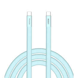 Кабел Verbatim Sync & Charge SoftTouch, USB-C към USB-C, 100W, 1.2m, син - 30276 - 1