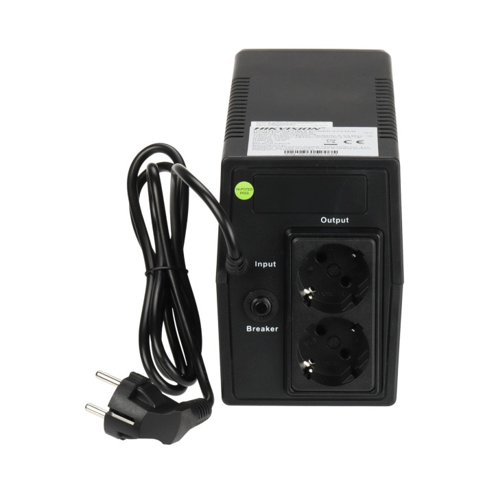 Токозахранващо устройство HIKVISION DS-UPS1000-R, 1000VA/600W, 2x Schuko изхода - 2