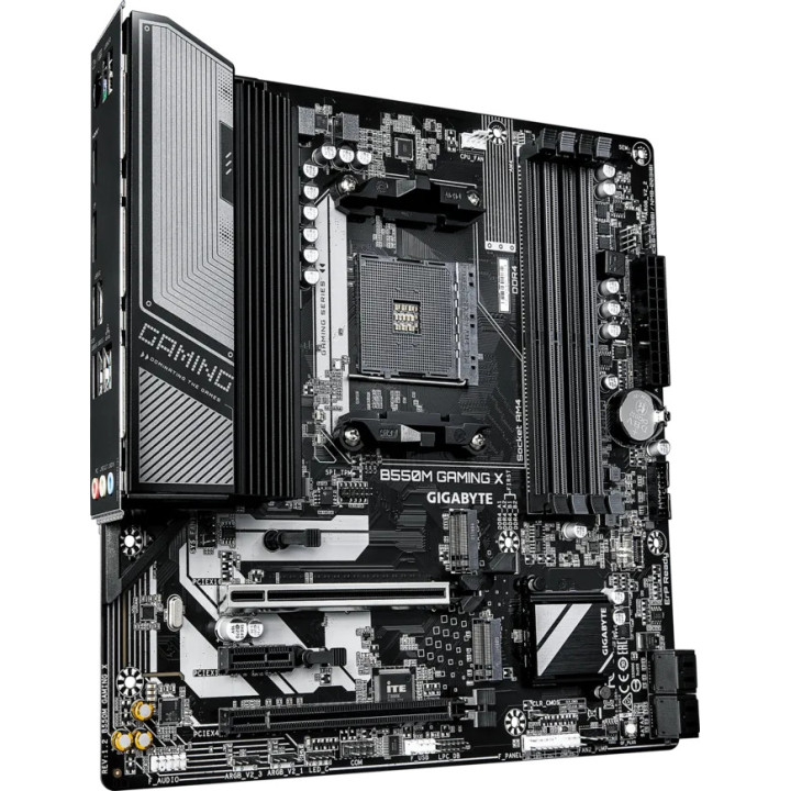 Дънна платка GIGABYTE B550M GAMING X, AMD B550, Socket AM4, 4x DDR4, Micro ATX - 3