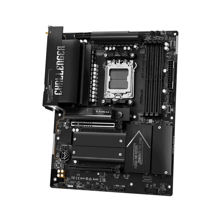 Дънна платка ASRock X870 Challenger WiFi, AMD AM5, DDR5, ATX, Wi-Fi 7 - 8