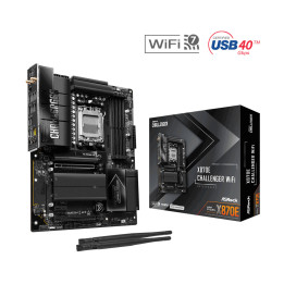 Дънна платка ASRock X870E Challenger WiFi, AMD AM5, DDR5, ATX, Wi-Fi 7 - 1