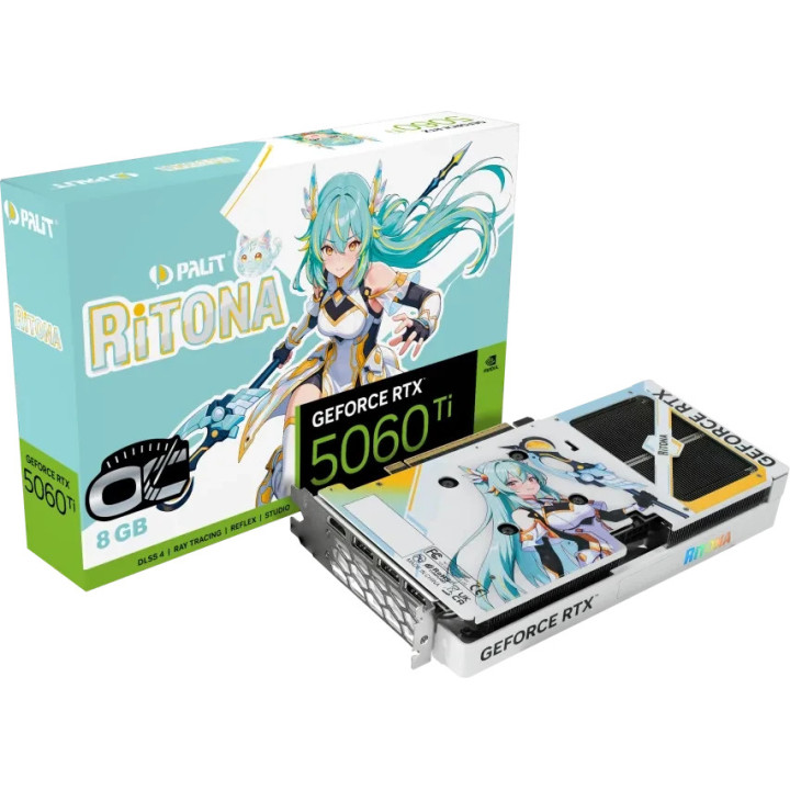 Видео карта PALIT GeForce RTX 5060 Ti Ritona OC, 8GB GDDR7 - NE7506TH19P1-B67DR - 1