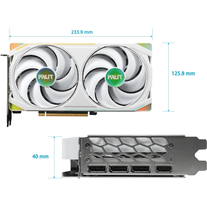 Видео карта PALIT GeForce RTX 5060 Ti Ritona OC, 8GB GDDR7 - NE7506TH19P1-B67DR - 2