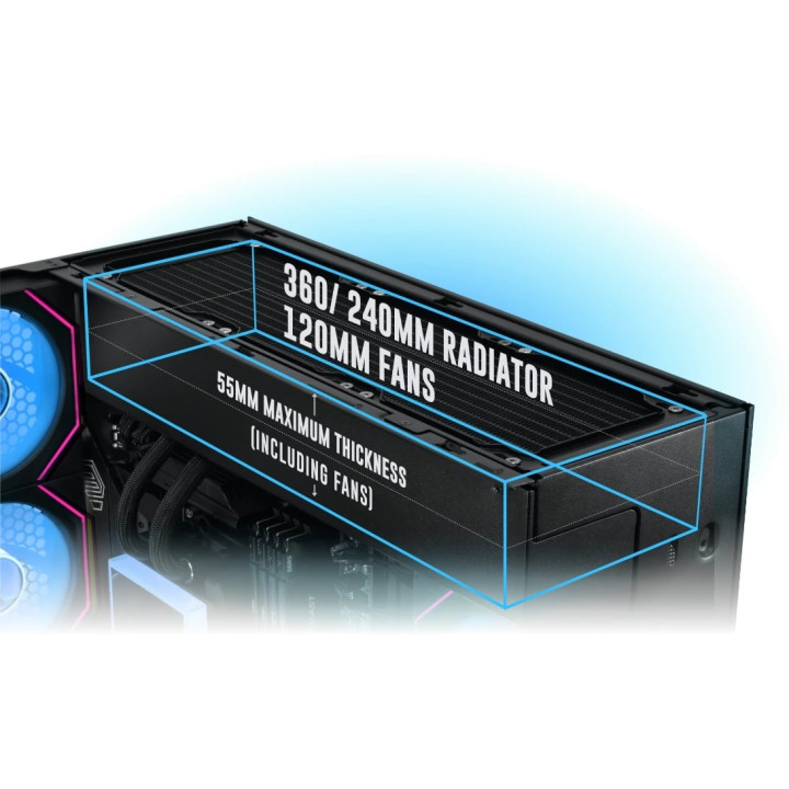 Кутия за компютър Lian Li O11 Vision-M, mATX, Mini Tower, Tempered glass, 1x140mm вентилатор - G99.O11VMX.00 - 11