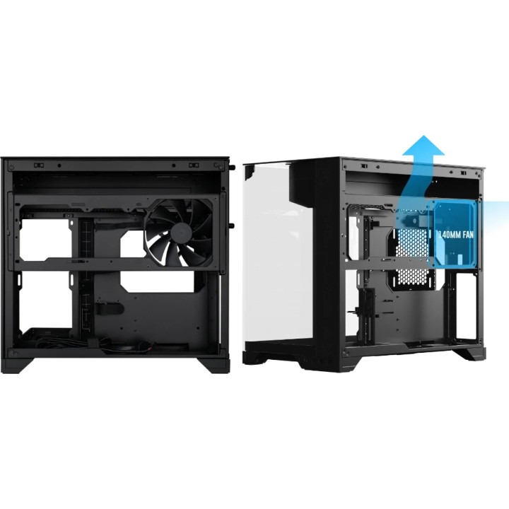 Кутия за компютър Lian Li O11 Vision-M, mATX, Mini Tower, Tempered glass, 1x140mm вентилатор - G99.O11VMX.00 - 12