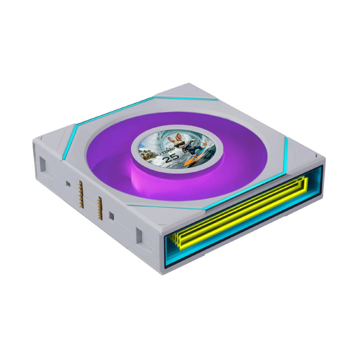 Вентилатор Lian Li SL-INF LCD FLEX, 120mm, бял, Reverse - 12RSLIND1F1W - 1