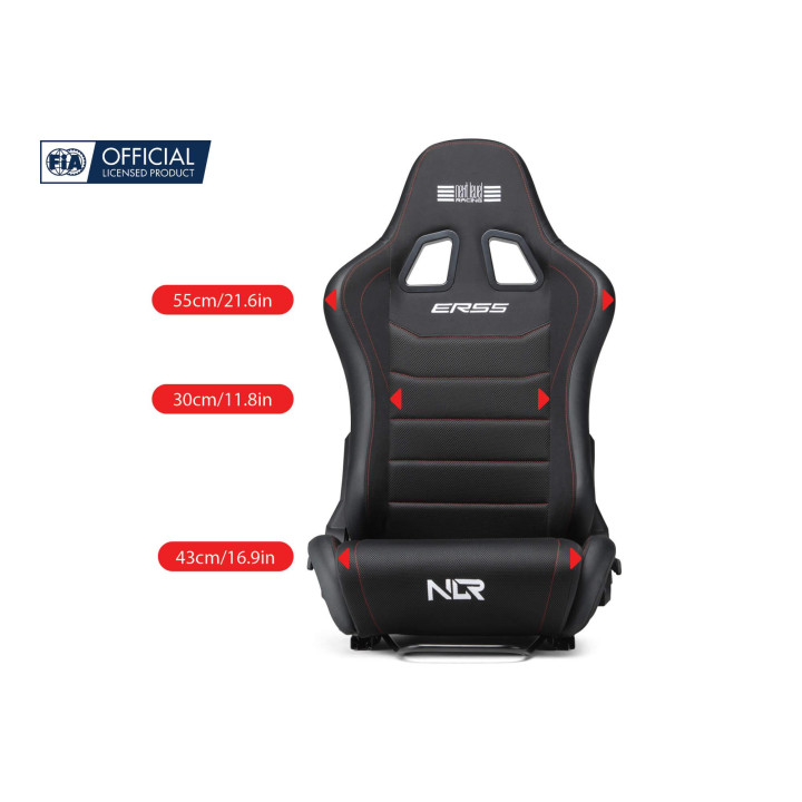Геймърска седалка за симулационни кокпити Next Level Racing ERS5 Elite Reclining Seat, текстил и SimAero Mesh, универсален, до 1