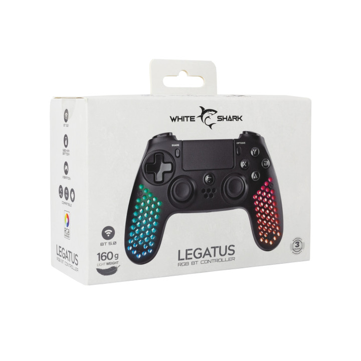 Геймпад White Shark LEGATUS GPW-4009, безжичен, Bluetooth 5.0, вибрация, PS4/PS3/PC/Android/iOS - GPW-4009 - 7