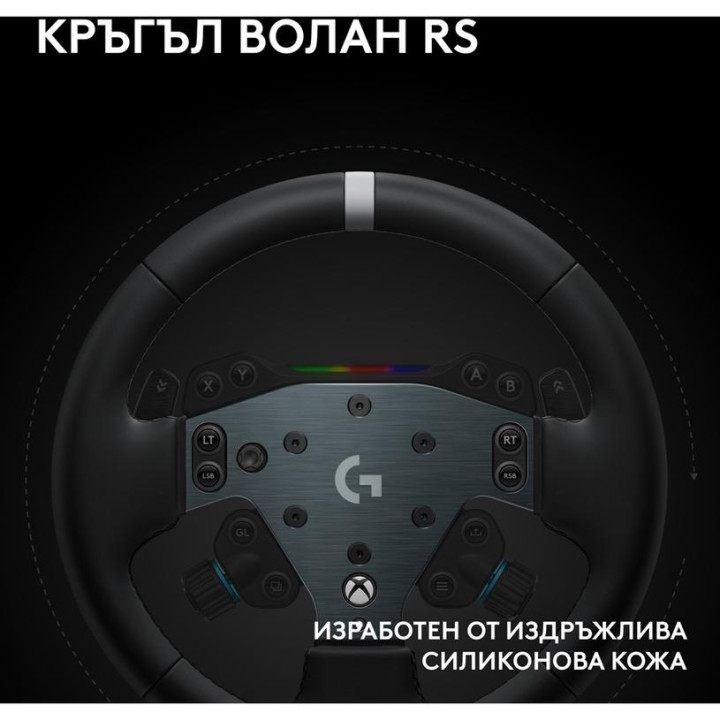 Геймърски волан Logitech RS50 System, Direct Drive 8Nm, TrueForce, за PC/Xbox - 941-000274 - 2