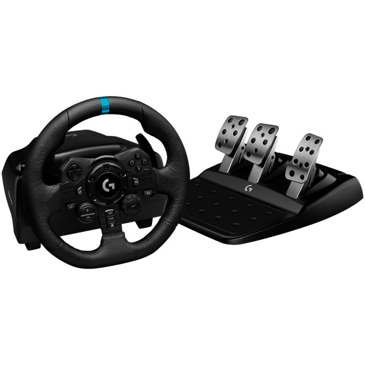Волан с педали Logitech G923, Force Feedback, 900°, PlayStation/Xbox/PC - 941-000346 - 2