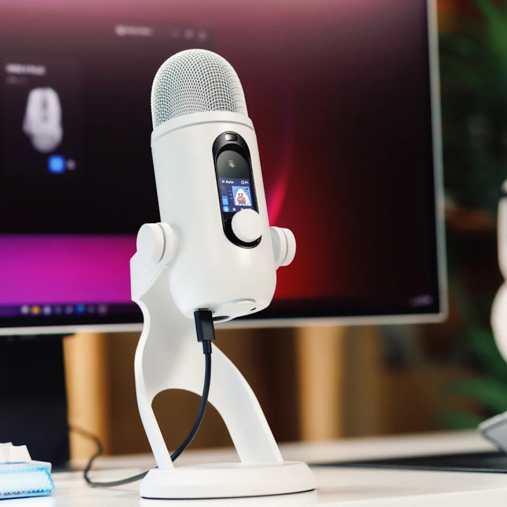 Геймърски микрофон Logitech Yeti 2, USB, бял - 988-000592 - 3