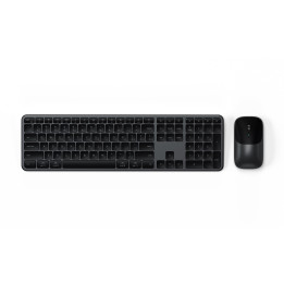 Комплект безжична клавиатура и мишка Satechi Slim CEX3, US English, Space Black - ST-ZEX3CC-EN - 1