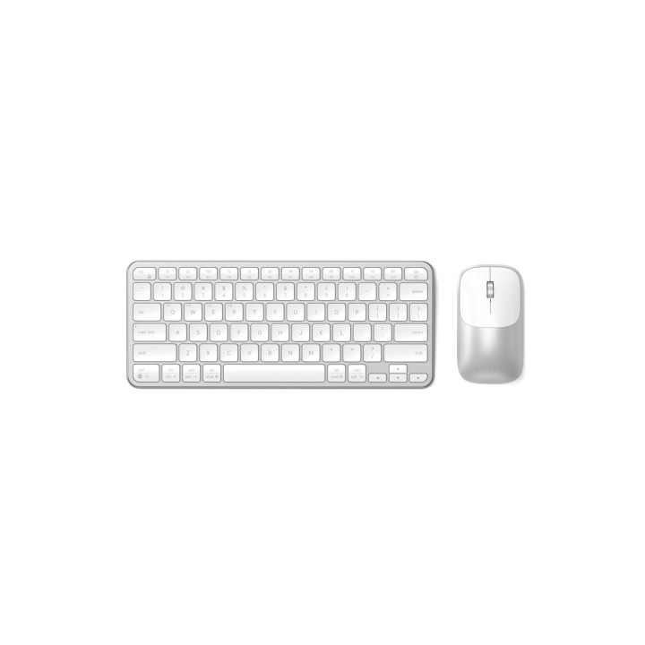 Безжичен комплект клавиатура и мишка Satechi Slim CEX1, US English, Silver - ST-ZEX1SS-EN - 1
