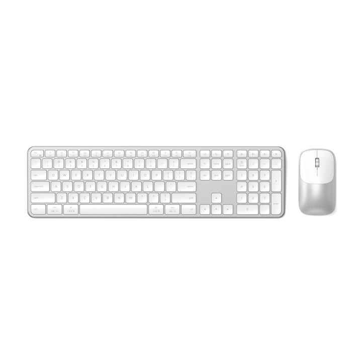Комплект безжична клавиатура и мишка Satechi Slim CEX3, US English, Silver - ST-ZEX3SS-EN - 1