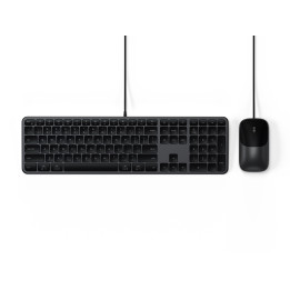 Комплект клавиатура и мишка Satechi Slim CLX3, жични, US English, Space Black - ST-ZULX3CC-EN - 1