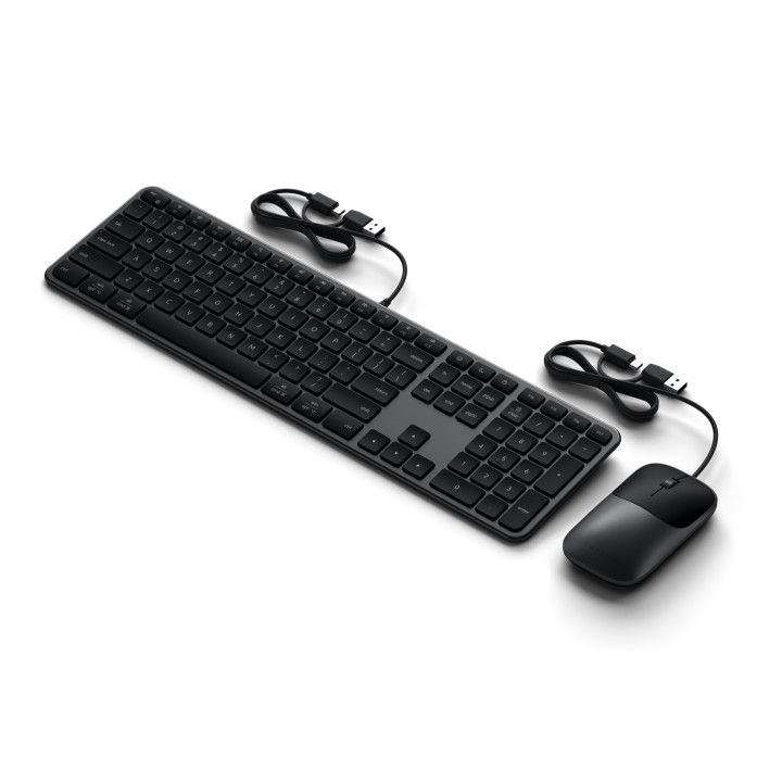Комплект клавиатура и мишка Satechi Slim CLX3, жични, US English, Space Black - ST-ZULX3CC-EN - 4