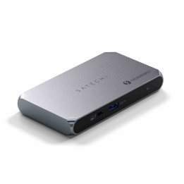 Докинг станция Satechi Thunderbolt 4 Slim Hub Pro, 3x Thunderbolt 4 40Gbps, 15W, 2x 4K 60Hz или 1x 8K 30Hz, Silver - ST-HT4SHM-E