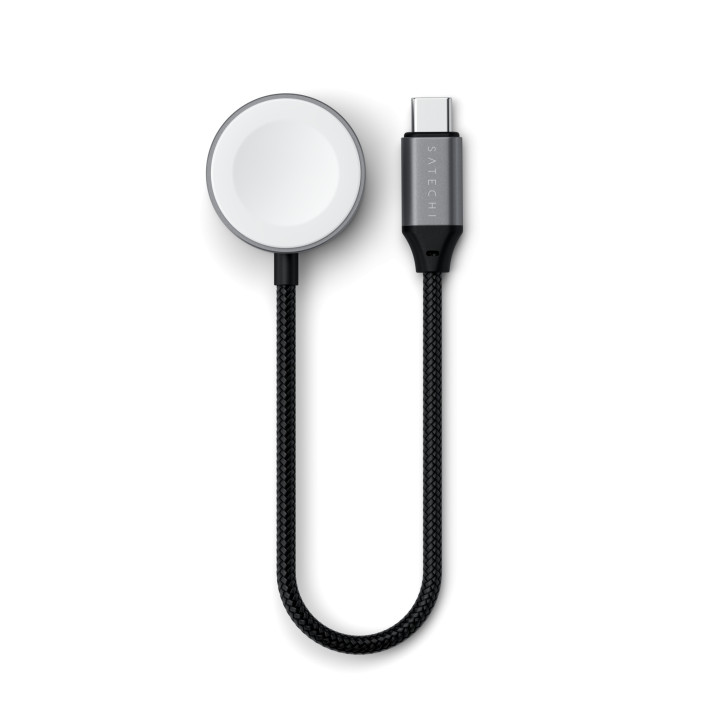 Магнитен USB-C кабел за бързо зареждане Satechi за Apple Watch, Space Gray - ST-QCAWM - 5