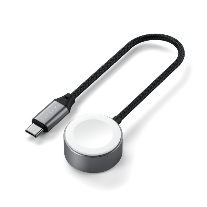Магнитен USB-C кабел за бързо зареждане Satechi за Apple Watch, Space Gray - ST-QCAWM - 7