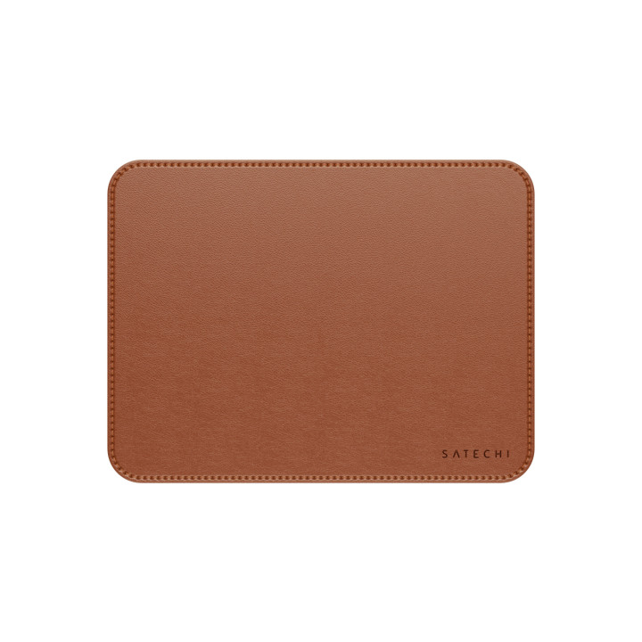 Подложка за мишка Satechi Vegan-Leather Premium, 25.4 x 25.4 cm, кафява - ST-LMPN - 6
